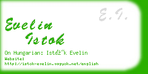 evelin istok business card